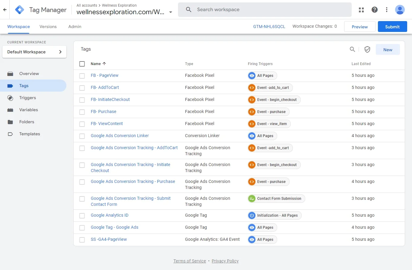 Comprehensive Digital Analytics and Marketing Setup